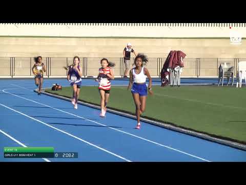 U11 Girls 800m Heat 1: 2021 State Combined Events Championships // LAVicTV