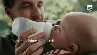 Philips AVENT Fľaša Natural Response 0m+ sklenená 120 ml