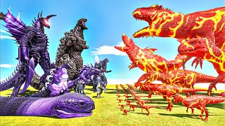 Download lagu Shin Godzilla & Void Gigan vs Team FIRE DINOSAUR Army mp3