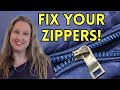 How to Fix Your Zipper!-Repair off-track, stuck, and broken zippers!