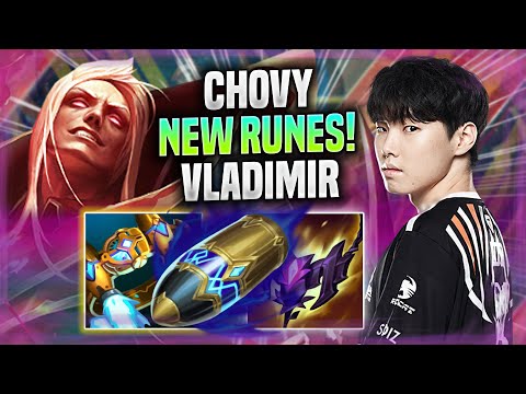 CHOVY TRIES VLADIMIR WITH NEW RUNES! - GEN Chovy Plays Vladimir MID vs Syndra! | Preseason 2022