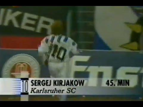 Сергей Кирьяков. Три гола дортмундской Боруссии за 17 минут за Карлсруэ (1993)