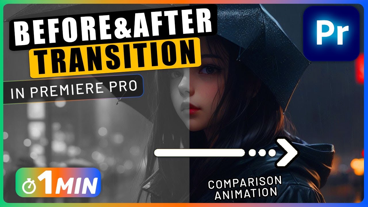 How to Create a Before and After Comparison ANIMATION Effect in Premiere Pro