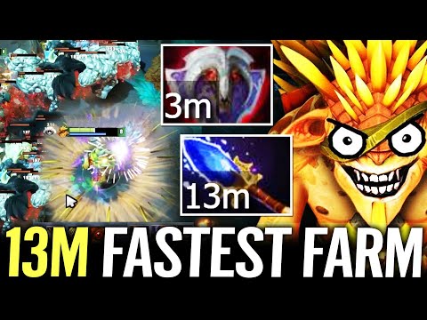 🔥 W33 Bristleback 13min WTF Vanguard + Aghanim — Fastest Stack Farm RAID BOSS IS BACK Dota 2 Pro