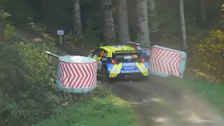 WRC Central European Rallye 2025 - Sunday SS15/SS17 Drifts, Crash, Action
