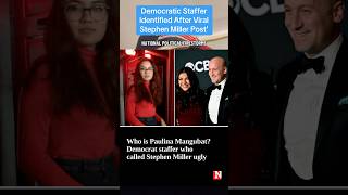 Democratic Staffer Identified as Paulina Mangubat, After Viral Stephen Miller Post #politics #news