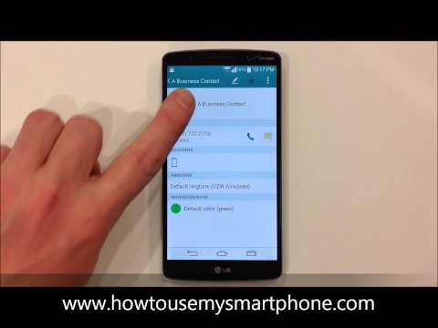 How to Add a Picture to a Contact - LG G3
