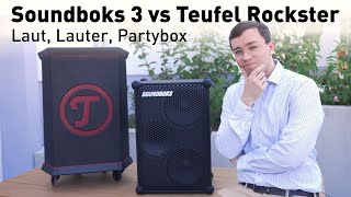 Soundboks (Gen.3) vs Teufel Rockster - Welche Partybox für unter 1000€?