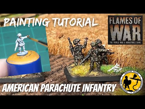 Flames of War 15mm American Parachute Rifle Infantry Tutorial
