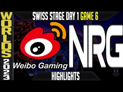 WBG vs NRG Highlights | Worlds 2023 Swiss Stage Day 1 Round 1 | Weibo Gaming vs NRG
