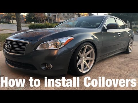 How to install coilovers on an Infiniti M37