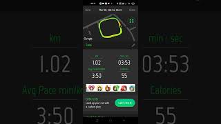 Running Distance Tracker Apps|| 1000mtr running time #physical