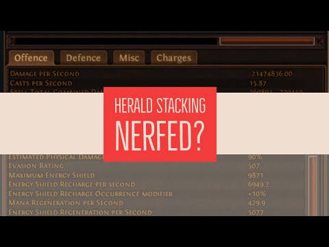 PoE [3.10] Herald Stacking Pre-Nerf vs Post-Nerf Comparison Shaper Speed Run