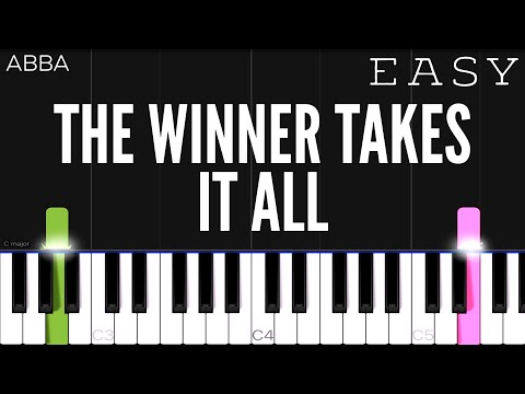 ABBA - The Winner Takes It All | EASY Piano Tutorial