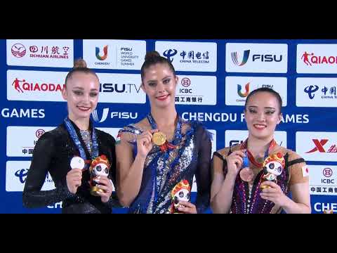 Award Ceremony Individual All-Around - Khrystyna Pohranychna Silver - World University Games 2023
