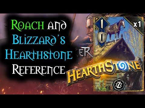 Roach and Blizzard's Hearthstone Easter Egg / Reference - Thronebreaker The Witcher Tales