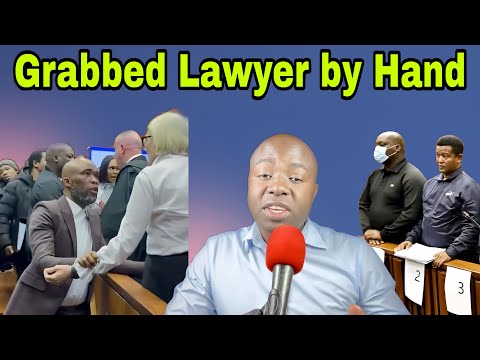 Shock as ANGRY Cat Matlala grabs Adv Annelene van den Heever by her arm.