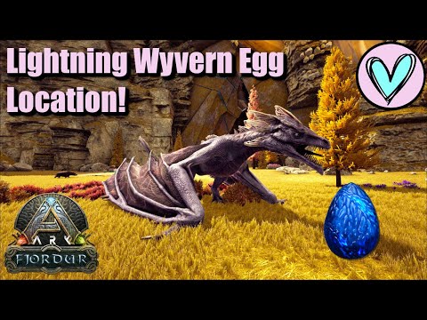 Lightning Wyvern Egg Location! || Ark Fjordur!