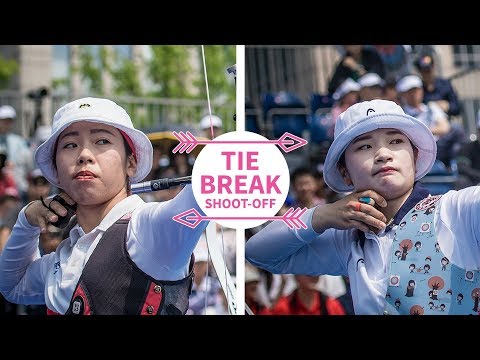 Korea and Chinese Taipei women go to gold medal tiebreaker at Shanghai 2018