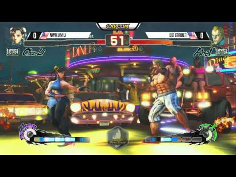 NVM Jim Li (Chun-Li) vs 801 Strider (Abel) - CEO 2015 USF4 - 720p 60fps