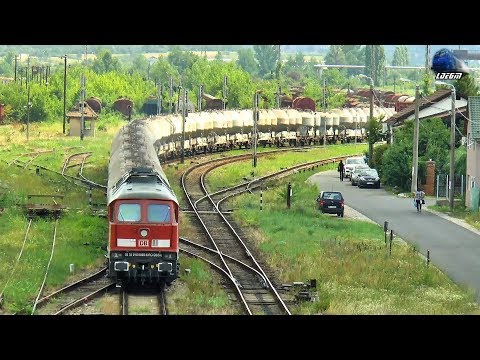 BR232 Ludmilla 65-1015-5 Dieselok & Marfar DB Cargo Freight Train Oradea  - 06 July 2018