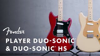 Video thumbnail for Player Duo-Sonic and Duo-Sonic HS | Player Series | Fender by Fender