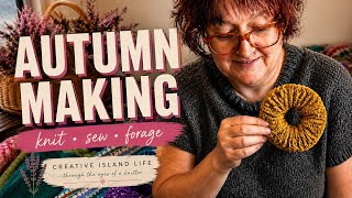 The Island Knitter in Autumn | Easy Sewing Project for Beginners #DogBed