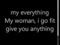 l my woman , my everything lyrics Patoranking feat wande coal (cover Lyrics)