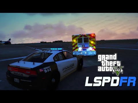 GTA V LSPDFR 0.4 #1 |  Stolen Ambulance Pursuit
