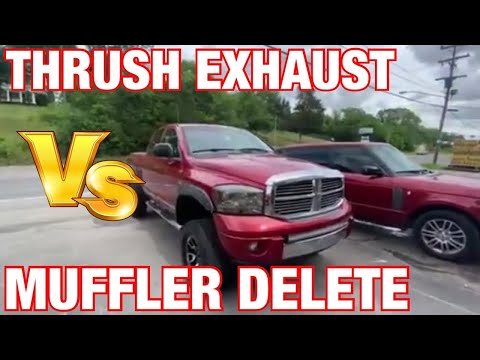 RAM 1500 5.7L HEMI: THRUSH MUFFLER Vs MUFFLER DELETE!