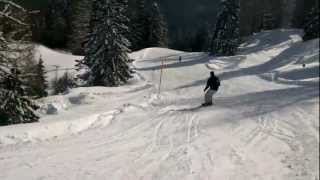 preview picture of video 'Snowboarding @ Nassfeld, Austria 19.1.2013.'