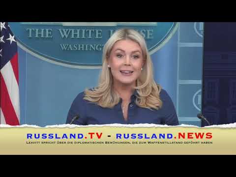 Leavitt spricht über die diplomatischen Bemühungen, die zum Waffenstillstand geführt haben