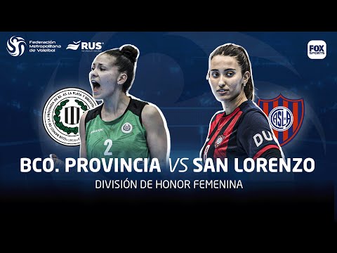 BANCO PRONVINCIA VS SAN LORENZO  |  DIVISIÓN DE HONOR FEMENINA | FECHA 11