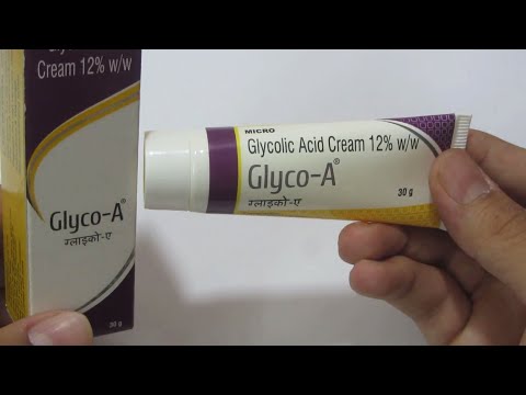 Glyco - A Cream Glycolic Acid 12% for Acne Scar and Pimple Marks Review in Hindi