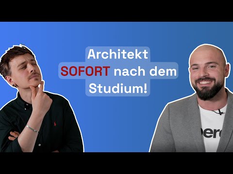 Architektentitel SOFORT nach dem Studium!