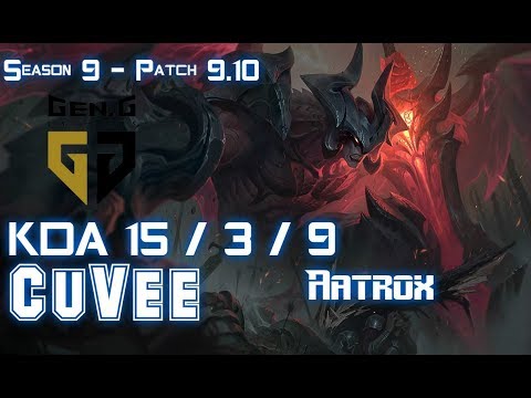 Gen CuVee AATROX vs FIORA Top - Patch 9.10 KR Ranked