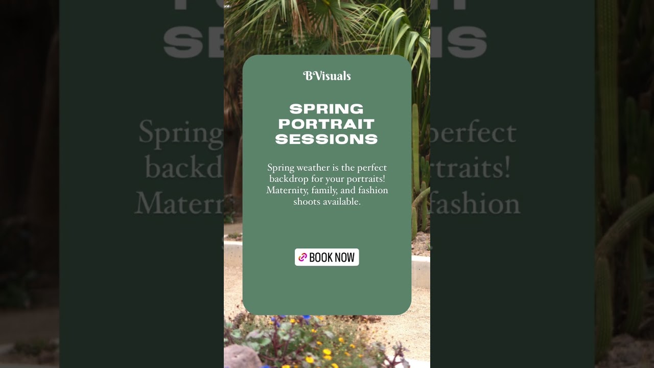 Spring photo sessions in Las Vegas! Book your maternity, family, and fashion shoots today.