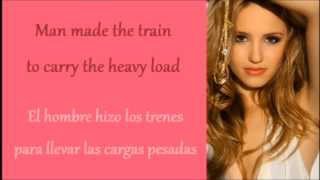 Glee: It&#39;s a Man&#39;s Man&#39;s Man&#39;s World (Lyrics + Español)