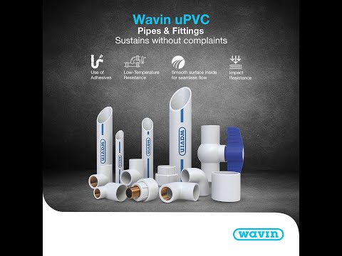1/2 inch Wavin SCH 40 UPVC Pipe, 3 m