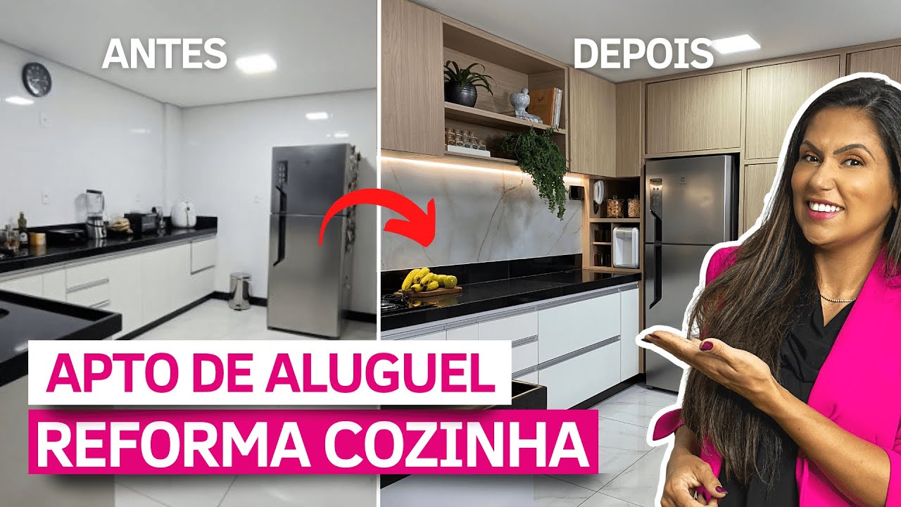 TRANSFORMAÇÃO APTO DE ALUGUEL! •  #EPISÓDIO 01: COZINHA PLANEJADA