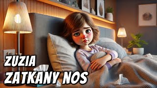 Zuzia i zatkany nos- Bajka do słuchania na dobranoc - okładka bajki audio