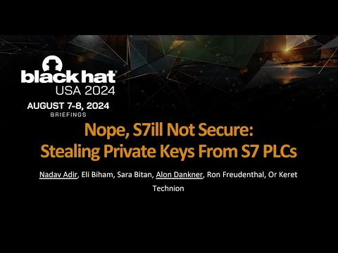 Nope, S7ill Not Secure: Stealing Private Keys From S7 PLCs