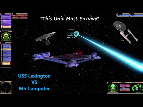 USS Lexington VS M5 Computer | Star Trek The Original Series | Bridge Commander Battle |