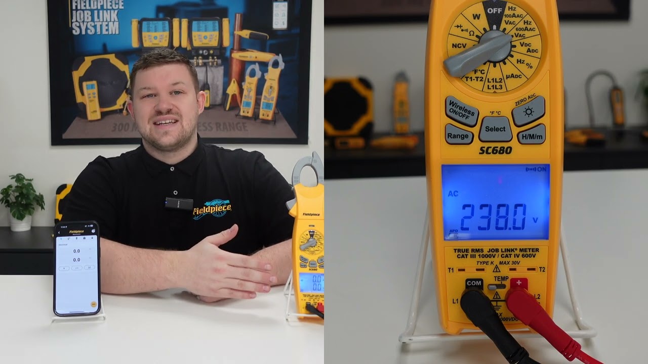 SC680 Draaibare Clamp Meter: Nauwkeurige elektrische metingen | Fieldpiece Europe