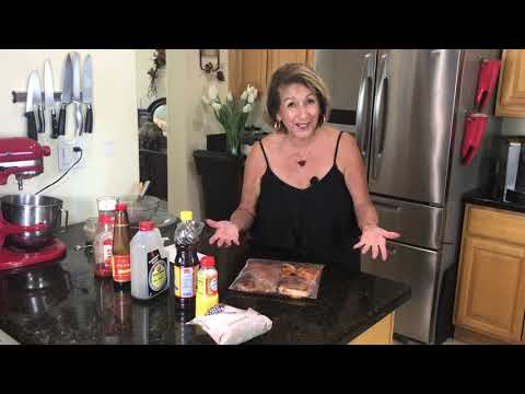 Sticky garlic pork chops