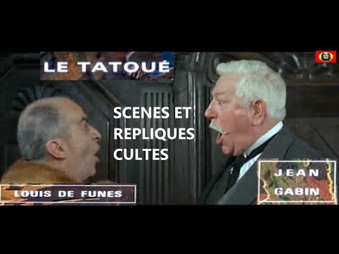 LE TATOUE ( 1968 ) : Répliques et scènes cultes avec JEAN GABIN et LOUIS DE FUNES