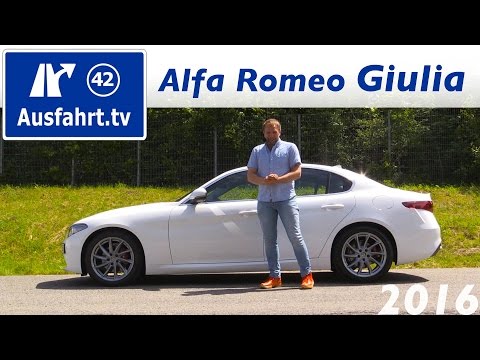 2016 Alfa Romeo Giulia Super - Test drive report, test, review Ausfahrt.tv