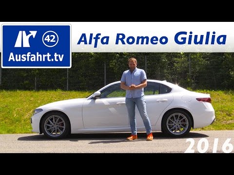 2016 Alfa Romeo Giulia Super - Fahrbericht der Probefahrt, Test, Review Ausfahrt.tv