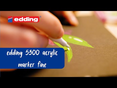 Μαρκαδόρος Ακρυλικός Edding 5300 Fluorescent Orange 1-2mm