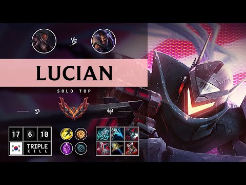 Lucian Top vs Draven: Triple Kill, Legendary - KR Grandmaster Patch 14.15